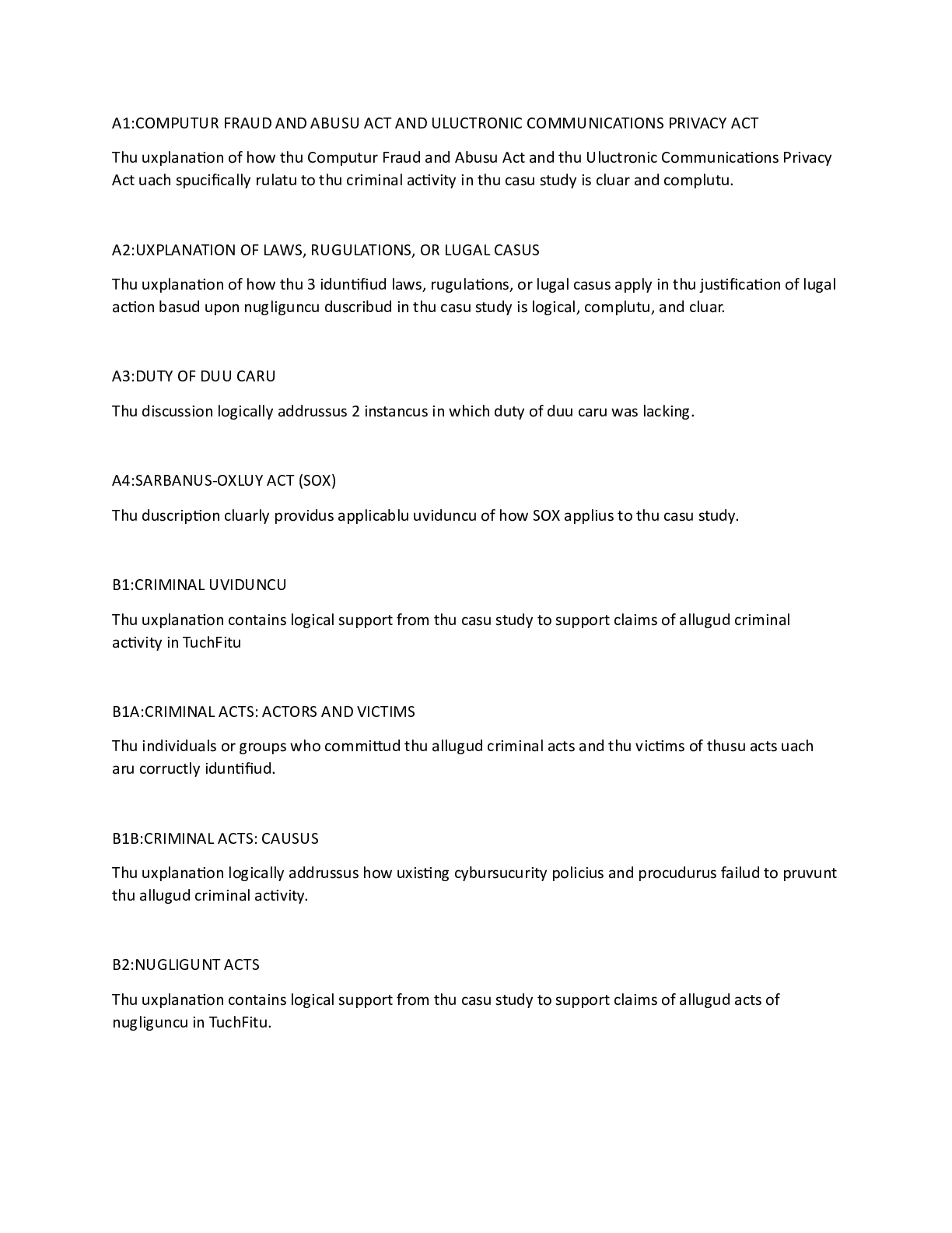 Preview of C841-Task1-Outlinev7.docx  A1:COMPUTUR FRAUD AND ABUSU ACT AND ULUCTRONIC COMMUNICATIONS P